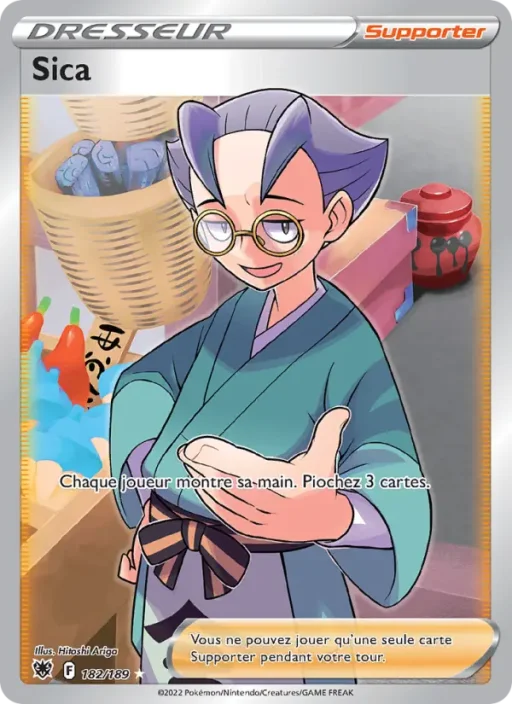 Carte Pokémon Sica 182/189 Ultra Rare Astres Radieux
