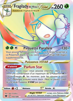 Carte Pokemon Fragilady de Hisui VSTAR #190