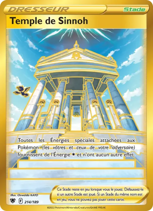 Carte Pokémon Temple de Sinnoh 214/189 Magnifique rare Astres Radieux