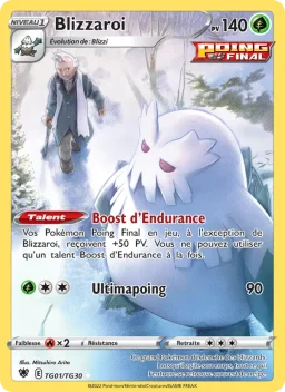 Carte Pokemon Blizzaroi #TG01