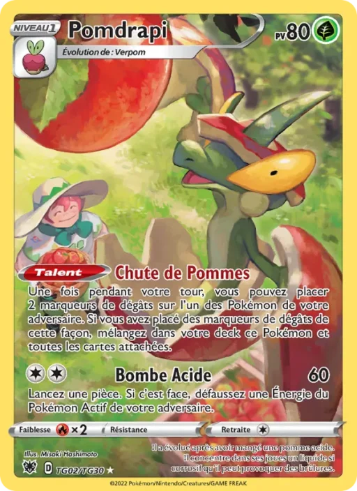 Carte Pokémon Pomdrapi TG02/TG30 Rare Astres Radieux