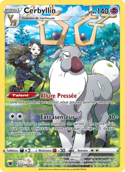 Carte Pokémon Cerbyllin TG06/TG30 Rare Astres Radieux