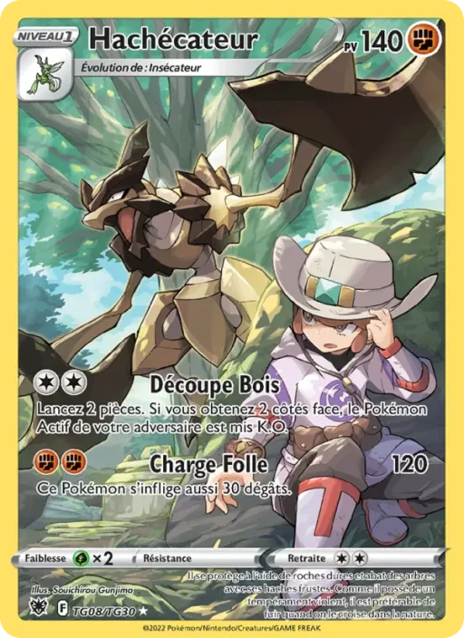 Carte Pokémon Hachécateur TG08/TG30 Rare Astres Radieux