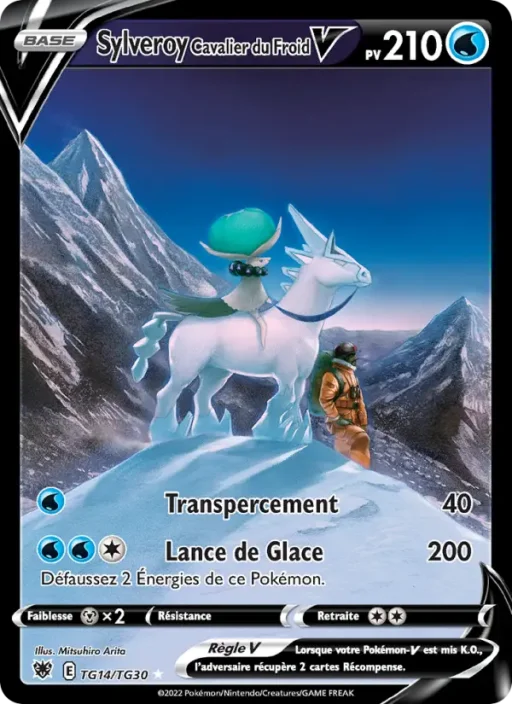 Carte Pokémon Sylveroy Cavalier du Froid V TG14/TG30 Ultra Rare Astres Radieux