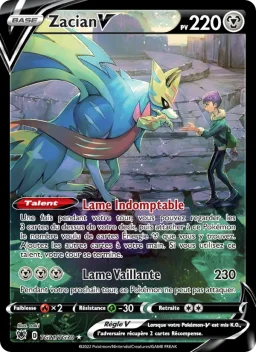 Carte Pokemon Zacian V #TG21