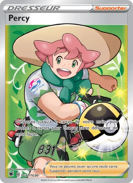 Carte Pokémon Percy TG27/TG30 Ultra Rare Astres Radieux