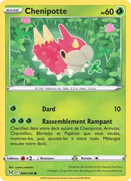 Carte Pokemon Chenipotte #006