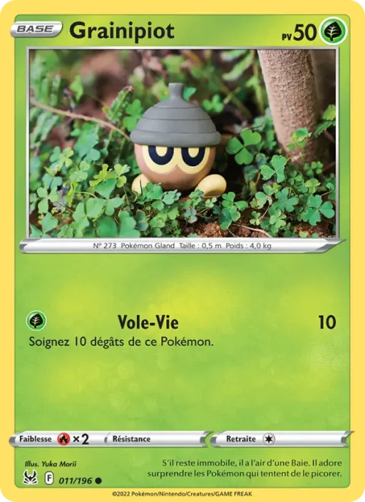 Carte Pokémon Grainipiot 011/196 Commune Origine Perdue