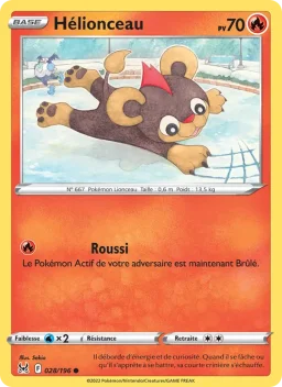 Carte Pokemon Hélionceau #028