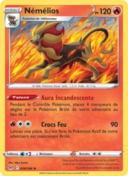 Carte Pokemon Némélios #029