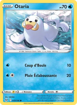Carte Pokemon Otaria #033