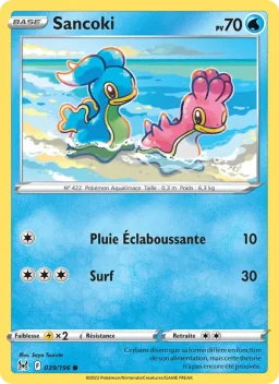 Carte Pokemon Sancoki #039