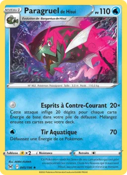 Carte Pokemon Paragruel de Hisui #045