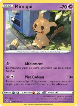 Carte Pokemon Mimiqui #080