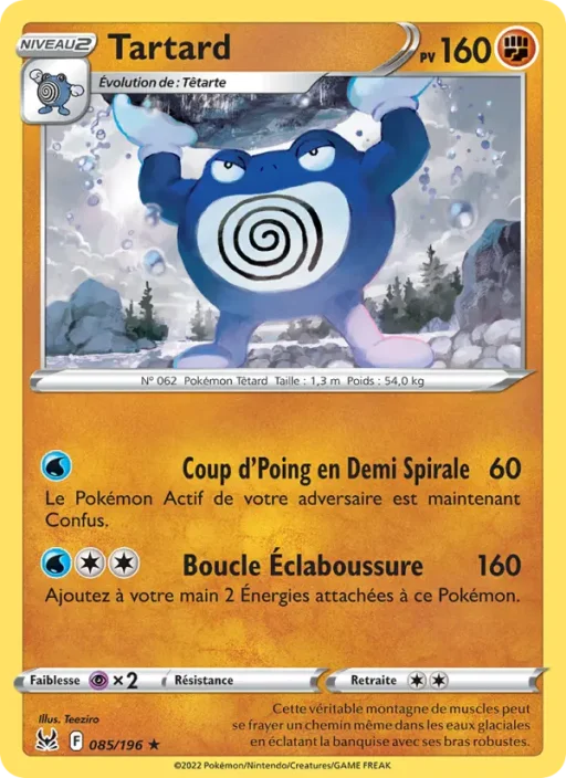 Carte Pokémon Tartard 085/196 Rare Origine Perdue