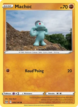Carte Pokemon Machoc #086