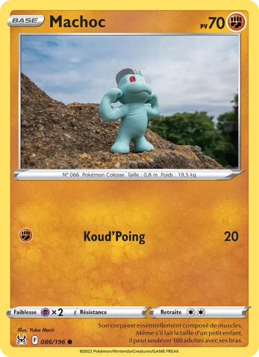 Carte Pokémon Machoc 086/196 Commune Origine Perdue
