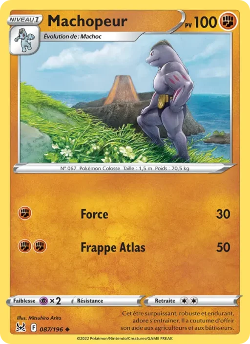Carte Pokémon Machopeur 087/196 Peu Commune Origine Perdue
