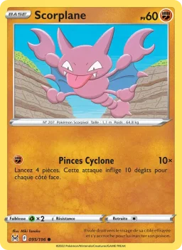 Carte Pokemon Scorplane #095