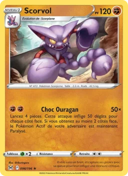 Carte Pokemon Scorvol #096