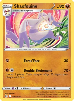 Carte Pokemon Shaofouine #104