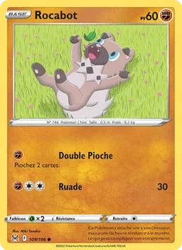 Carte Pokemon Rocabot #109