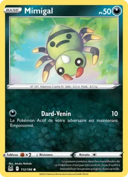 Carte Pokemon Mimigal #112