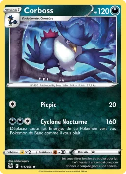 Carte Pokemon Corboss #115
