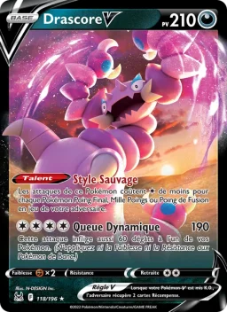 Carte Pokemon Drascore V #118