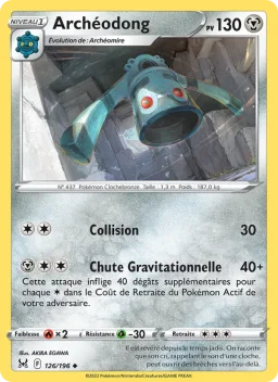 Carte Pokemon Archéodong #126