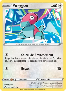 Carte Pokemon Porygon #140