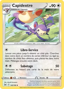 Carte Pokemon Capidextre #145