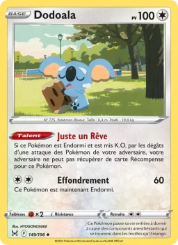 Carte Pokemon Dodoala #149