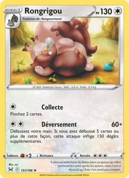 Carte Pokemon Rongrigou #151