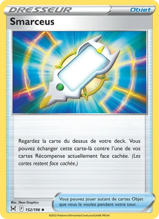 Carte Pokémon Smarceus 152/196 Peu Commune Origine Perdue