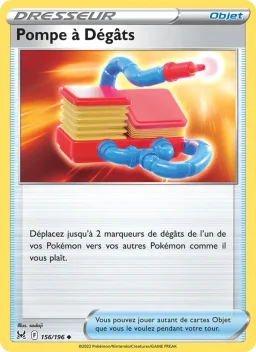 Carte Pokemon Pompe à Dégâts #156