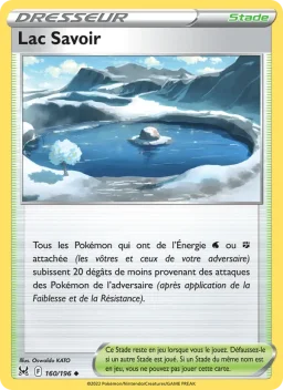 Carte Pokemon Lac Savoir #160