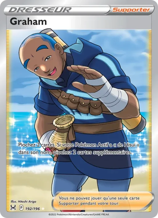 Carte Pokémon Graham 192/196 Ultra Rare Origine Perdue