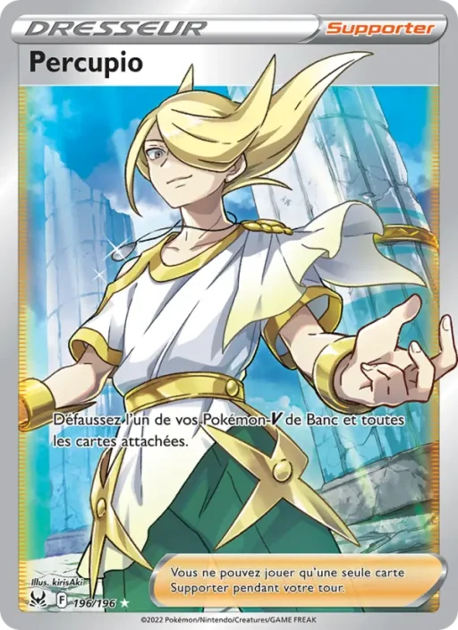 Carte Pokémon Percupio 196/196 Ultra Rare Origine Perdue