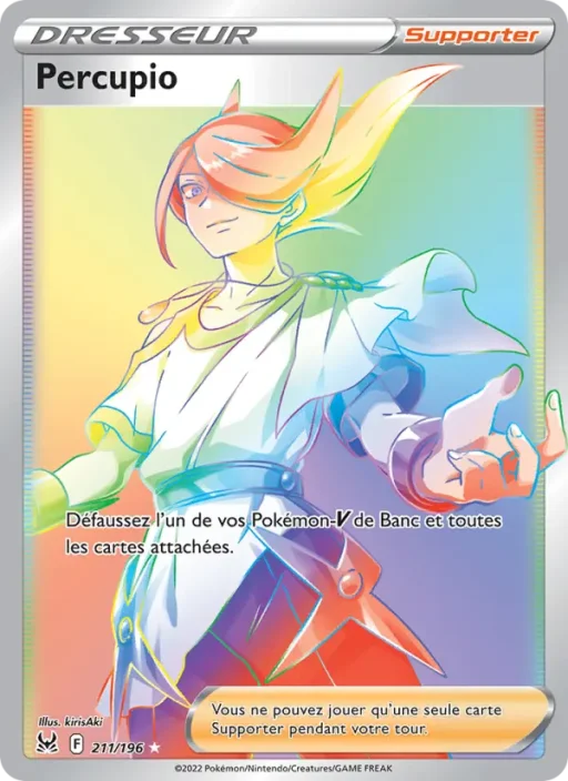 Carte Pokémon Percupio 211/196 Magnifique rare Origine Perdue