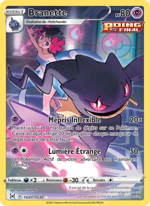 Carte Pokémon Branette TG07/TG30 Rare Origine Perdue