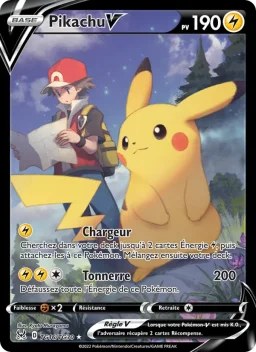 Carte Pokemon Pikachu V #TG16
