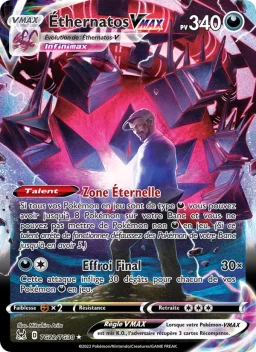 Carte Pokemon Éthernatos VMAX #TG22