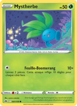 Carte Pokemon Mystherbe #001