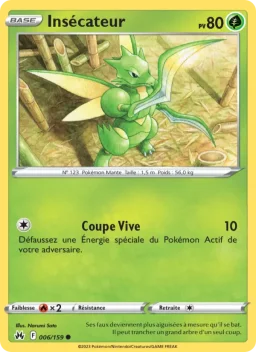 Carte Pokemon Insécateur #006
