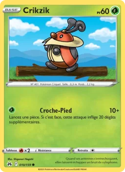 Carte Pokemon Crikzik #010