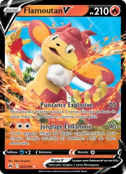 Carte Pokemon Flamoutan V #022
