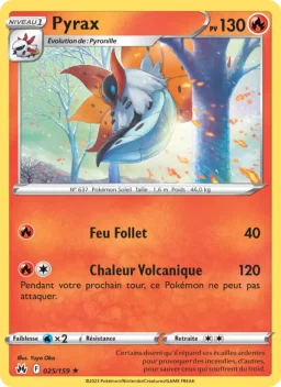 Carte Pokemon Pyrax #025