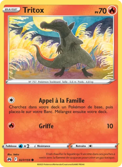 Carte Pokémon Tritox 027/159 Commune Zénith Suprême