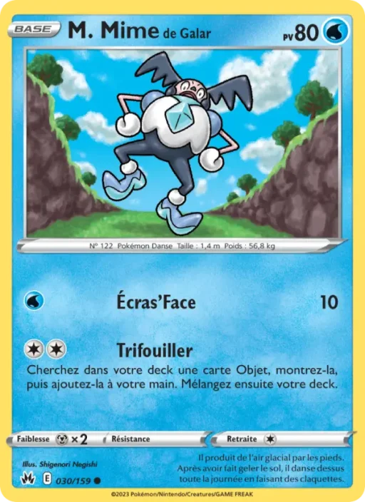 Carte Pokémon M. Mime de Galar 030/159 Commune Zénith Suprême